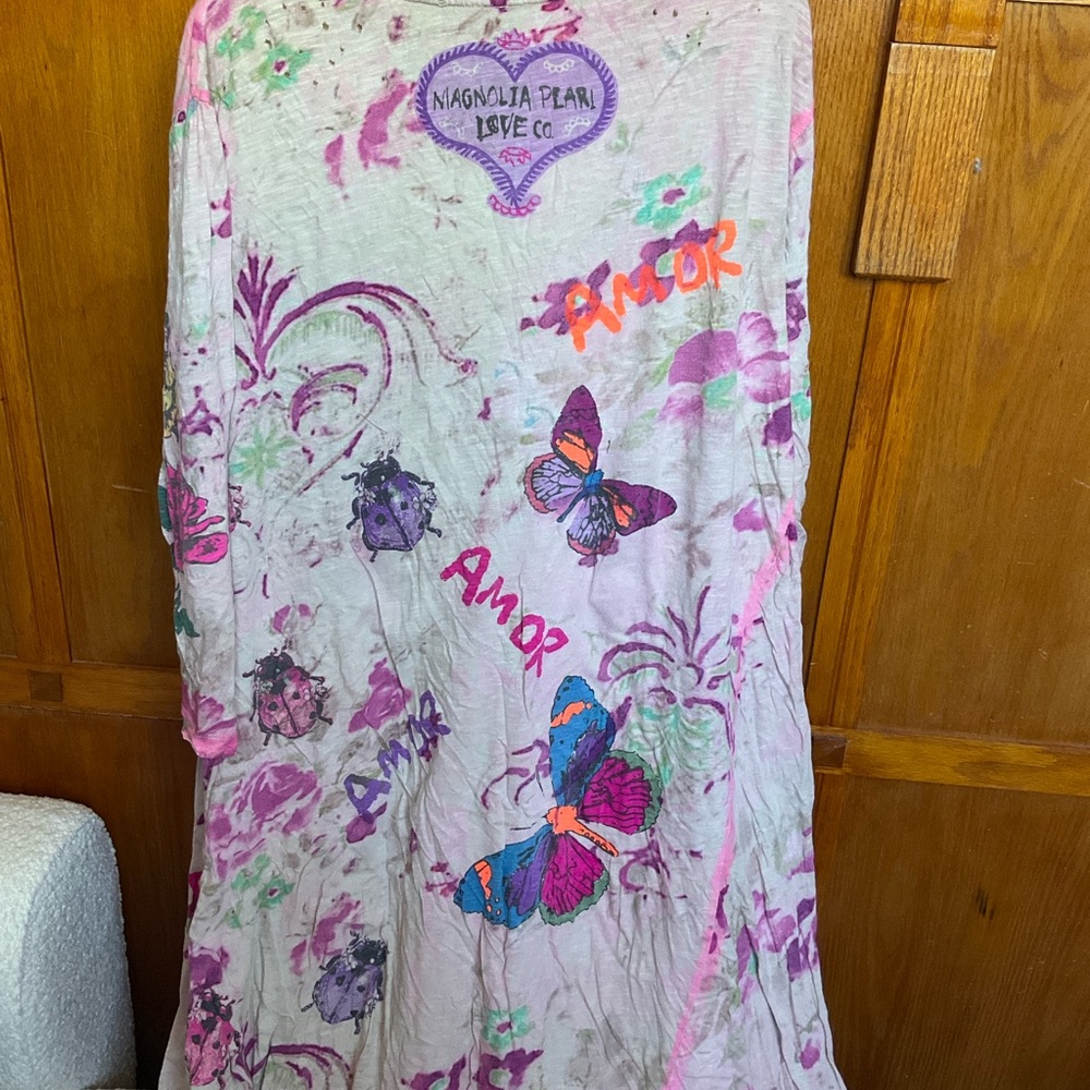 Magnolia Pearl. ❤️❤️NWT.Floral Long Sleeve Dress. Perfect Valentine. O/S - Picture 8 of 10